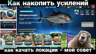 Как копить усиление / Как качать локации /мой совет /  Fishing Clash: Реальная рыбалка