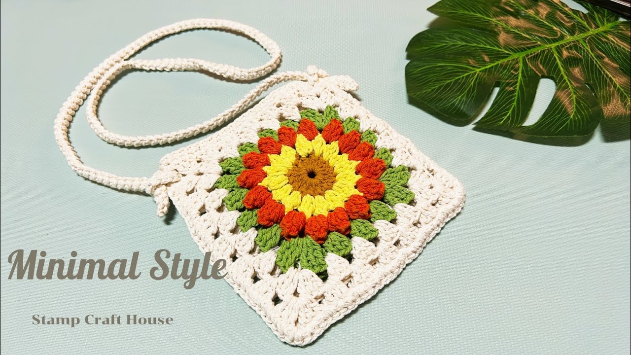 How to Crochet Cross Bag. Crochet crossbody bag tutorial for beginners