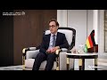 صقر غباش يبحث مع السفير الألماني تعزيز التعاون البرلماني والشراكة الإستراتيجية بين البلدين