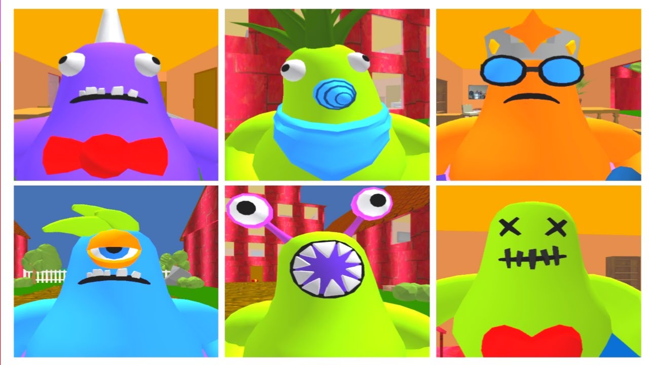 Monster neighbor family all characters caught battle gameplay | Pro Gamer