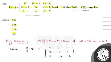 Que  If    f x   left  begin array  ccc x  3    2 x  2  1   1 3 x    3 x  2  2   2 x   x  3  6  ....