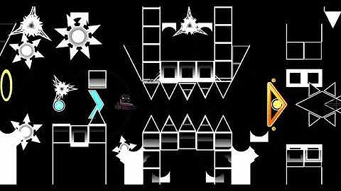 Thinking Space II Layout + Hitboxes - Geometry Dash
