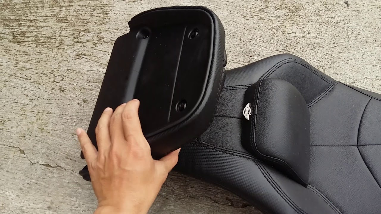 Jok motor aerox 155 backrest mbtech - YouTube