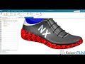 Create shoe soles by using Implicit Modelling and complex structures with Algorithmic modeling in NX