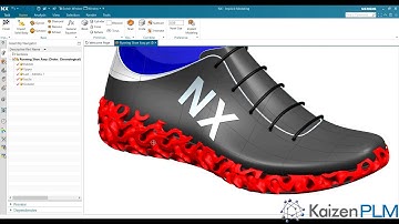 Create shoe soles by using Implicit Modelling and complex structures with Algorithmic modeling in NX