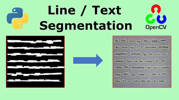 Line, word segmentation with OpenCV | Python | Computer Vision