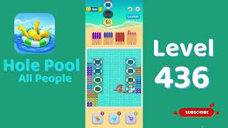 Hole Pool All People Level 436 Walkthrough 🎯 | Color Match Puzzle Gameplay | Mini Boss