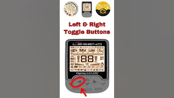 Button layout on the Nokta Makro Legend Multi Frequency Metal Detector #shorts