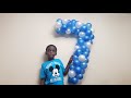 Balloon Number 7 | how to | Tutorial | 7th Birthday Balloon Sign.