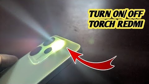 How To Turn On/Off Flashlight Redmi Note 14 
