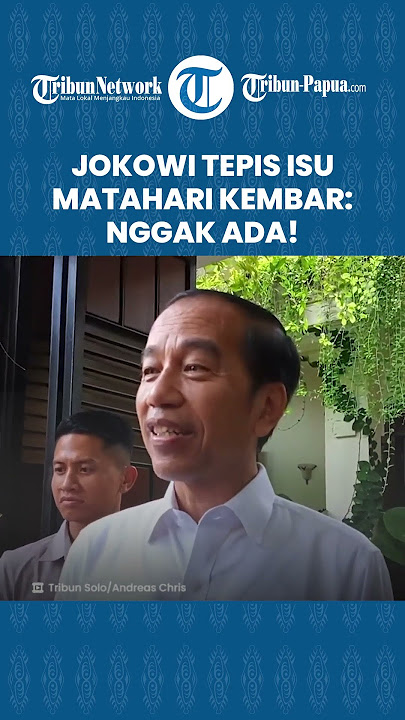 Tepis Isu Matahari Kembar, Jokowi Tegaskan Tegaskan Presiden cuma Prabowo: Apa Salahnya Silaturahmi?