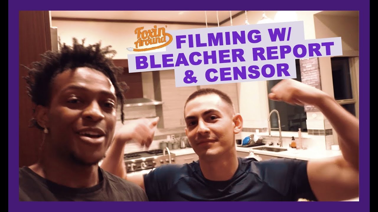 Foxin Around De Aaron Fox Censor Behind The Scenes For Bleacher