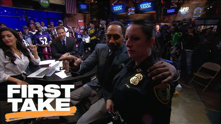 Stephen A. Tries To Get Cowboys Fan Thrown Out Of Audience | First Take | February 3, 2017