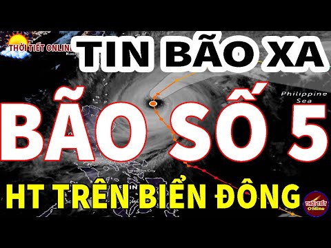 TIN BÃO XA - HT ÁP THẤP MẠNH LÊN THÀNH BÃO SỐ 5 TRÊN BIỂN ĐÔNG -TT 26/8/2021 || THỜI TIẾT ONLINE