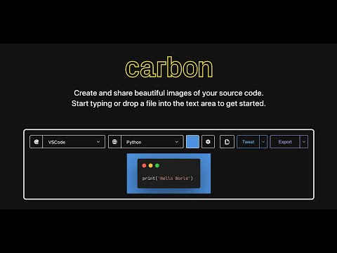 Carbon - Generate Beautiful Images of Source Code