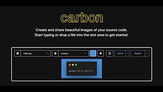 Famous Carbon - Generate Beautiful Images of Source Code Wealth