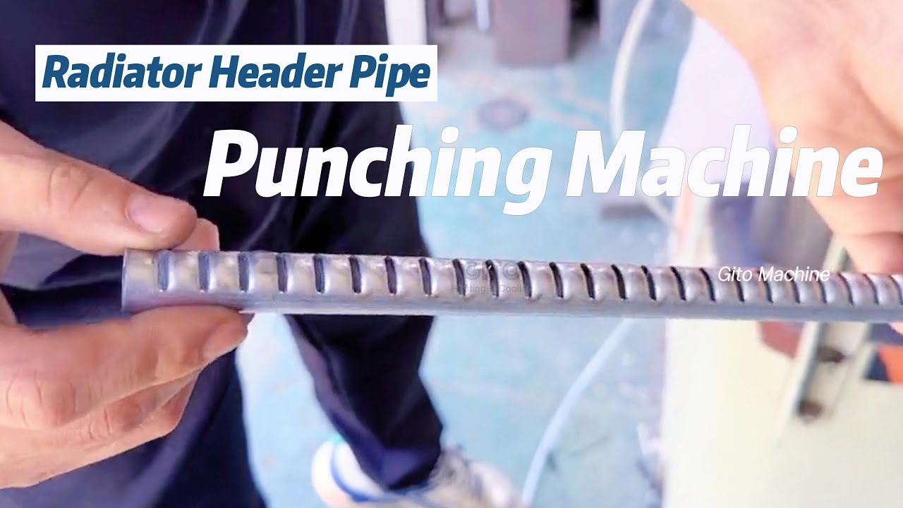 Car Radiator Header Car Radiator Header Pipe Punching and Slotting Machine - YouTube