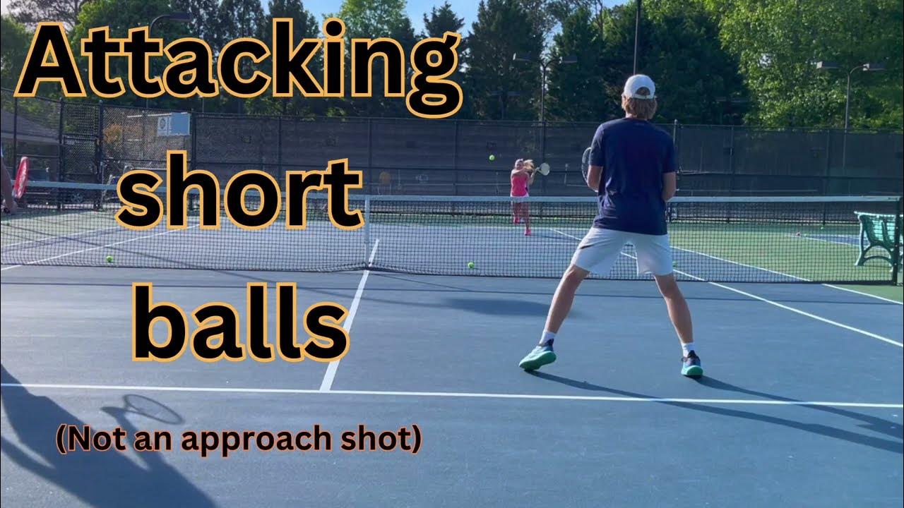 Attacking short balls in tennis forehand Strategy Pt1 YouTube