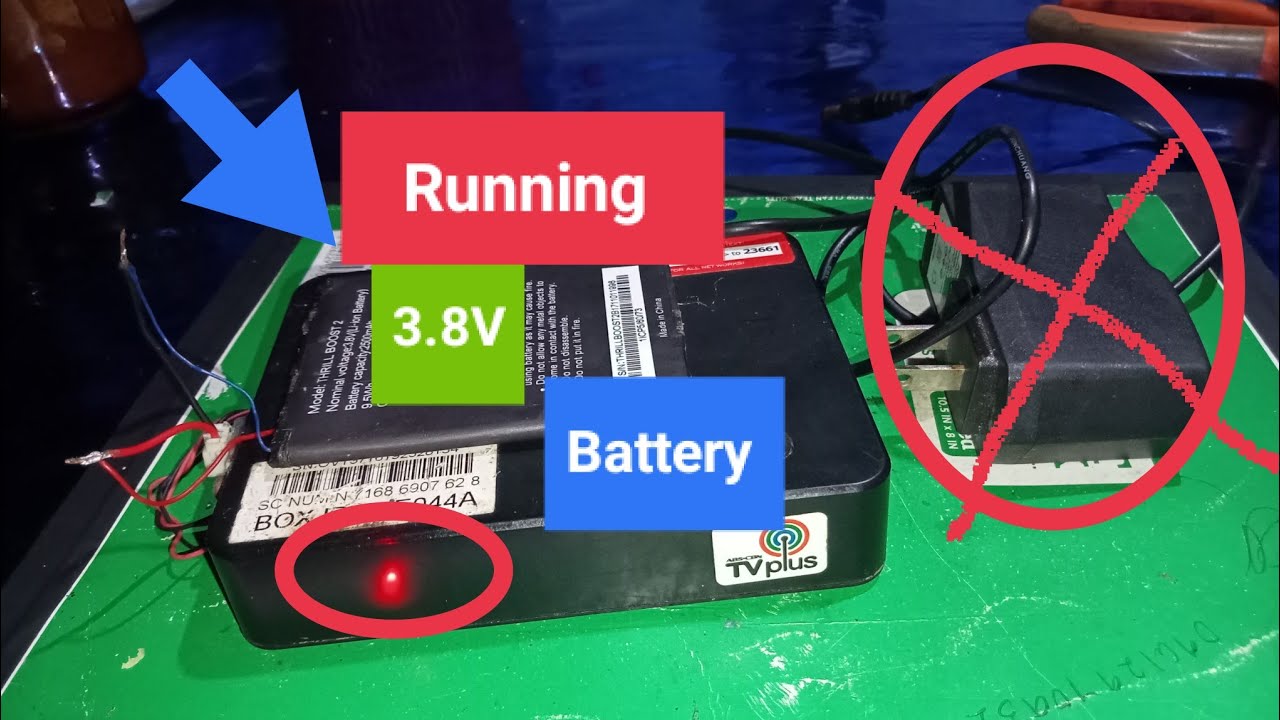 Paano pagahin ang TV Plus gamit ang 3.8V Cellphone battery? Step by