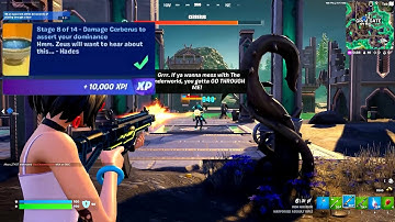 Damage Cerberus to assert your dominance Fortnite