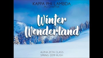 UMass Kappa Phi Lambda ~ Rush Spring 2019