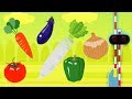 いろんな色の野菜とポーランドの踏切 | Learn Names of Vegetables and colors in Japan Przejazd kolejowy