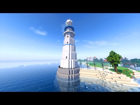 おしゃクラ Part35 青い海の灯台を作ってみた Minecraft Youtube