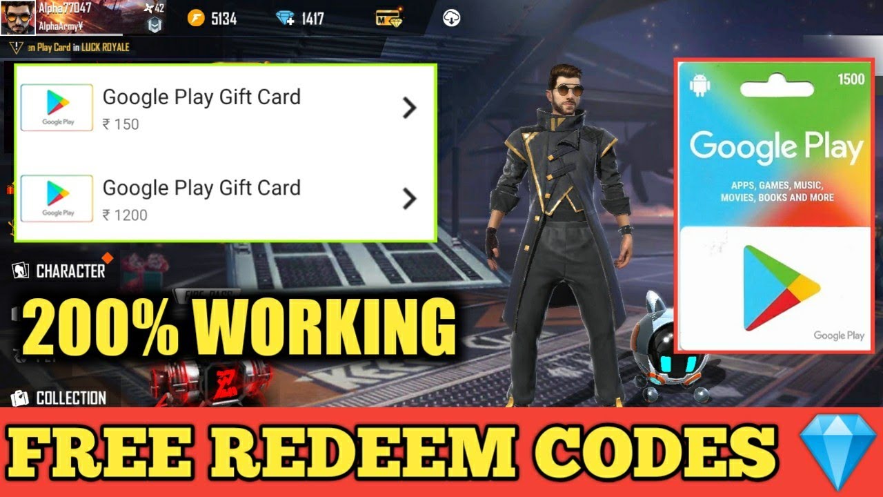 Garena Unlimited Free Fire Redeem Code 