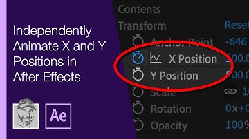 Independently Animate X and Y Positions in After Effects with Separate Dimensions