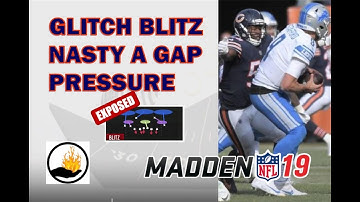 MADDEN 19 DEFENSIVE TIP- POST PATCH - A GAP SPY GLITCH BLITZ