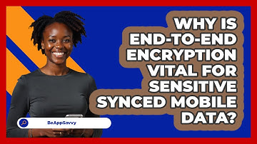 Why Is End-to-end Encryption Vital For Sensitive Synced Mobile Data? - Be App Savvy