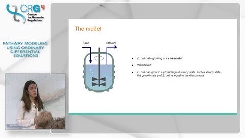 Courses@CRG: Pathway modeling using ordinary differential equations