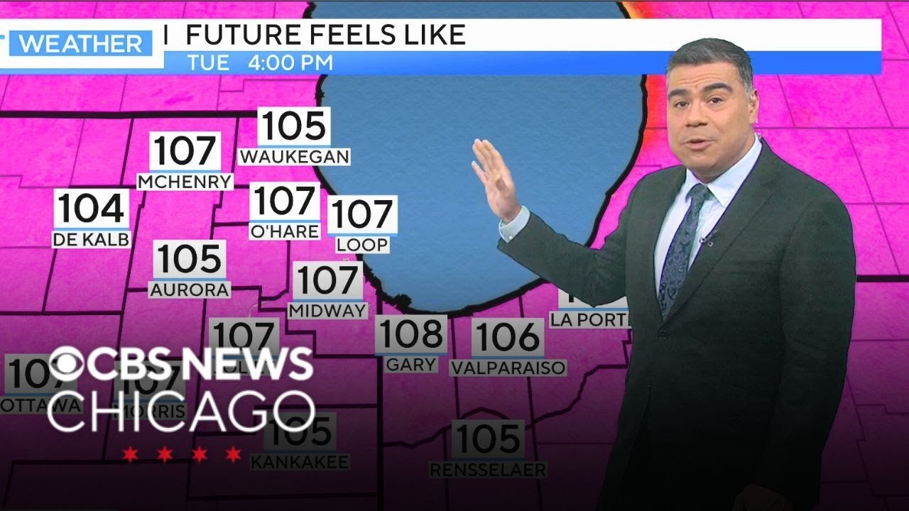 Extremely hot days ahead in Chicago area - YouTube