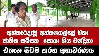 අත්හැරදැමූ අත්තනගල්ලේ මහා ජාතික සම්පත සොයා ගිය චන්ද්‍රිකා එතැන සිටම කරන අනාවරණය