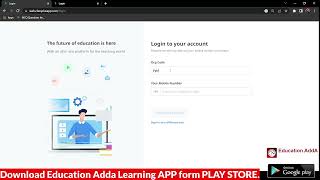 HOW TO OPEN EDUCATION ADDA LEARNING APP ON PC? screenshot 1