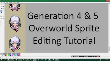 Pokemon Generation 4 & 5 Overworld Sprite Editing Tutorial