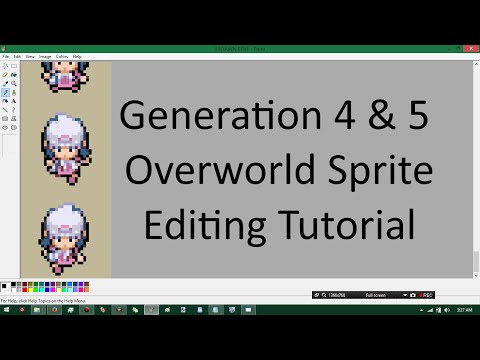 Pokemon Generation 4 & 5 Overworld Sprite Editing Tutorial
