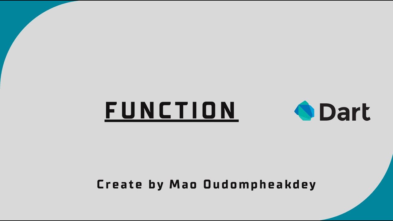 Functions in Dart Explained 🔥 | Dart Programming Tutorial | Khmer ...