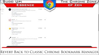 How to Revert to Classic Chromes Bookmark Manager | The Chrome Zone
Our Website► http://www.EssenceOfZen.org
Our Google + Page► https://plus.google.com/+EssenceofzenTk
Our Facebook Page► https://www.facebook.com/pages/Essence-of-Zen/228425807243098
ZenOokamis Twitter► https://twitter.com/zenookami
Music Resources Usually Used:
- http://www.purple-planet.com
- ProleteR http://proleter.bandcamp.com/
- BenSounds: http://Bensound.com/
- TeknoAxe: https://www.youtube.com/teknoaxe
- Incompetech: http://incompetech.com
Help us caption & translate this video!
http://amara.org/v/HPJZ/ How to Revert to Classic Chromes Bookmark Manager | The Chrome Zone