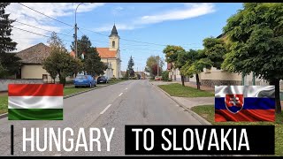 Driving from Hungary to Slovakia