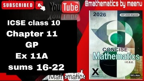 Selina concise mathematics class 10 , Chapter 11, Geometric progression, GP, Ex 11A, Sums 16-22
