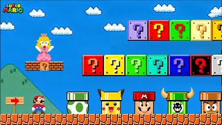 Mario but there are MORE Custom Pipe All Character MARIO GAME! | Game animation