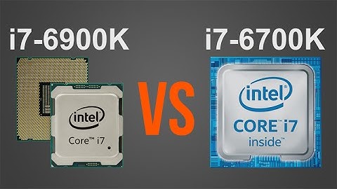 Intel i7-6900K vs i7-6700K