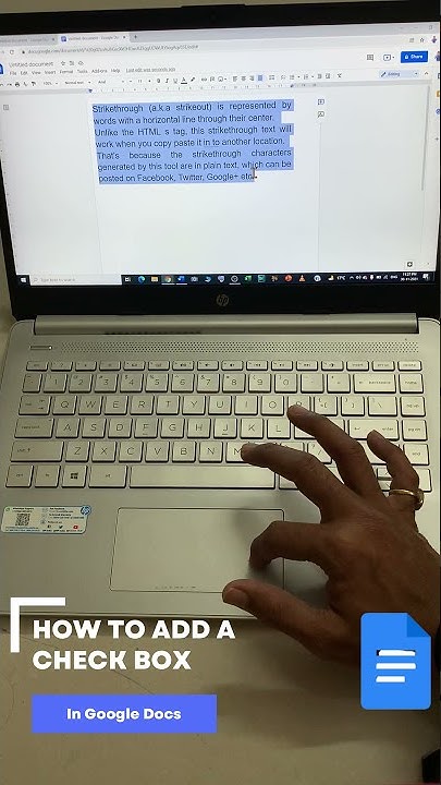How to add a check box in google docs? - YouTube