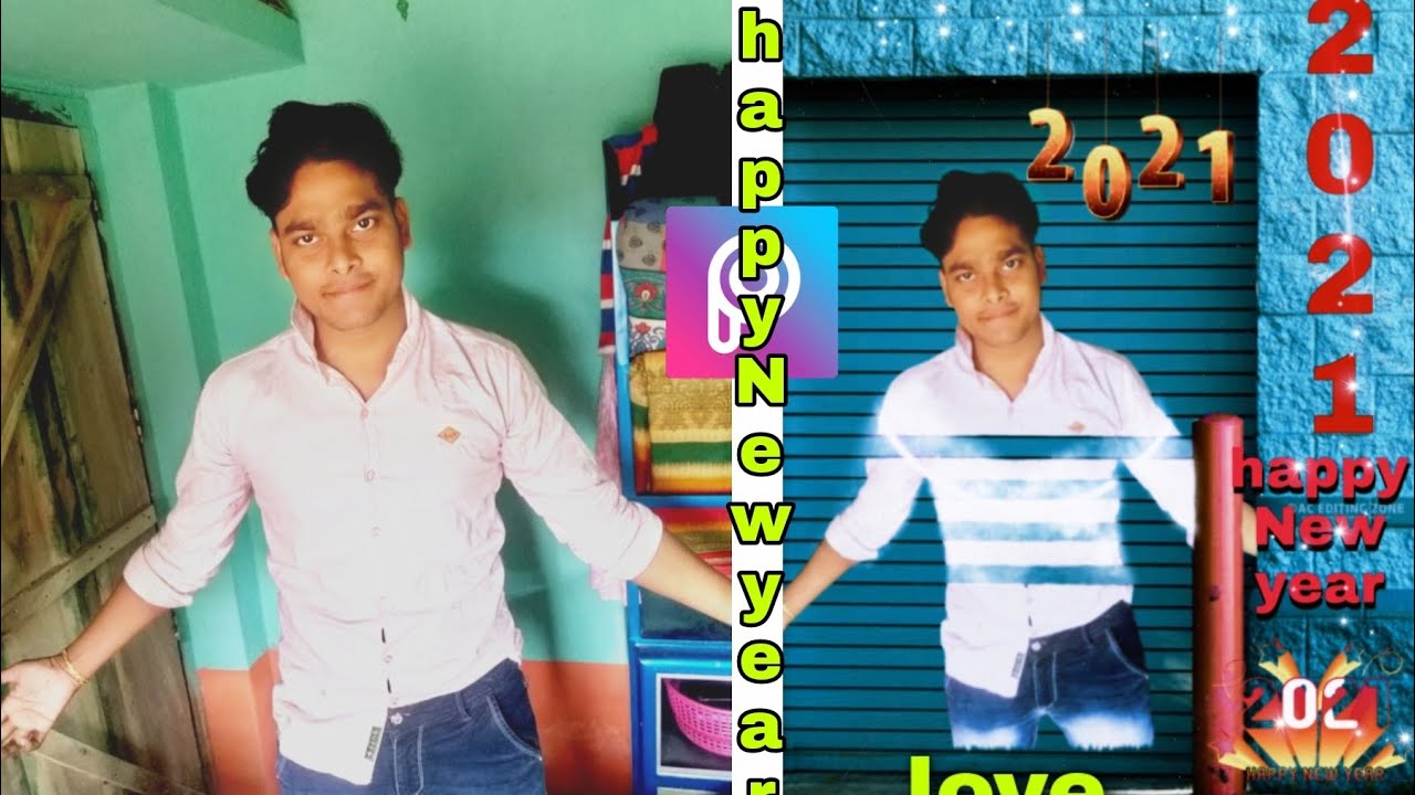 happy New year 2021 photo editing background How to Photo Editing
