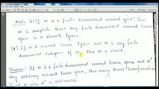 M Sc-2/Functional Analysis/Finite Dimensional Normed Linear Space/Class-13