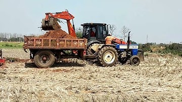 JCB 3dx Backhoe loading mud in Swaraj tractor Video Part-03 || Actor hub