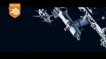 Docking at the Station-Blender 3.0-Space Animation