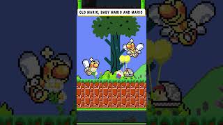 When Enemies Love Old Mario, Baby Mario #mario #oldmario #babymario #supermario #shorts