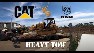 TOWING A CAT D3 DOZER WITH THE 2020 RAM 3500 HO DUALLY
